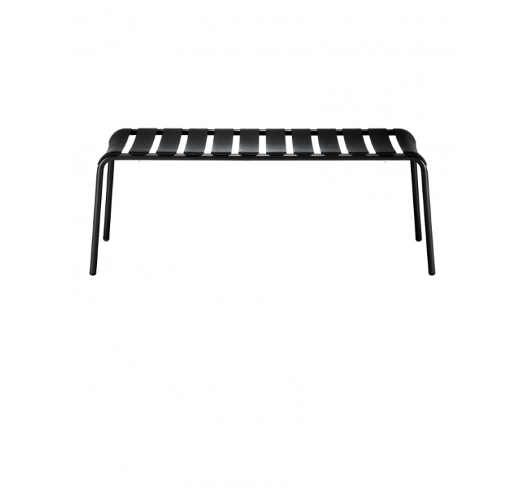 Вулична алюмінієва лавка Stecca 8 Black1